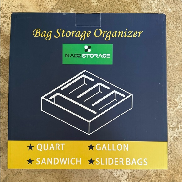 NWT! Bamboo Food Bag Storage Organizer Drawer Or Wall Mount - Sold Out Online - Picture 10 of 10